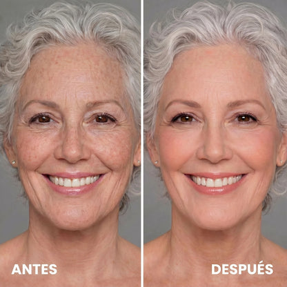 Antes y despues en piel madura