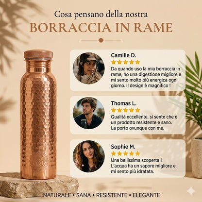 Borraccia in Rame – Senivya | Acqua Purificata Naturalmente, Senza Plastica